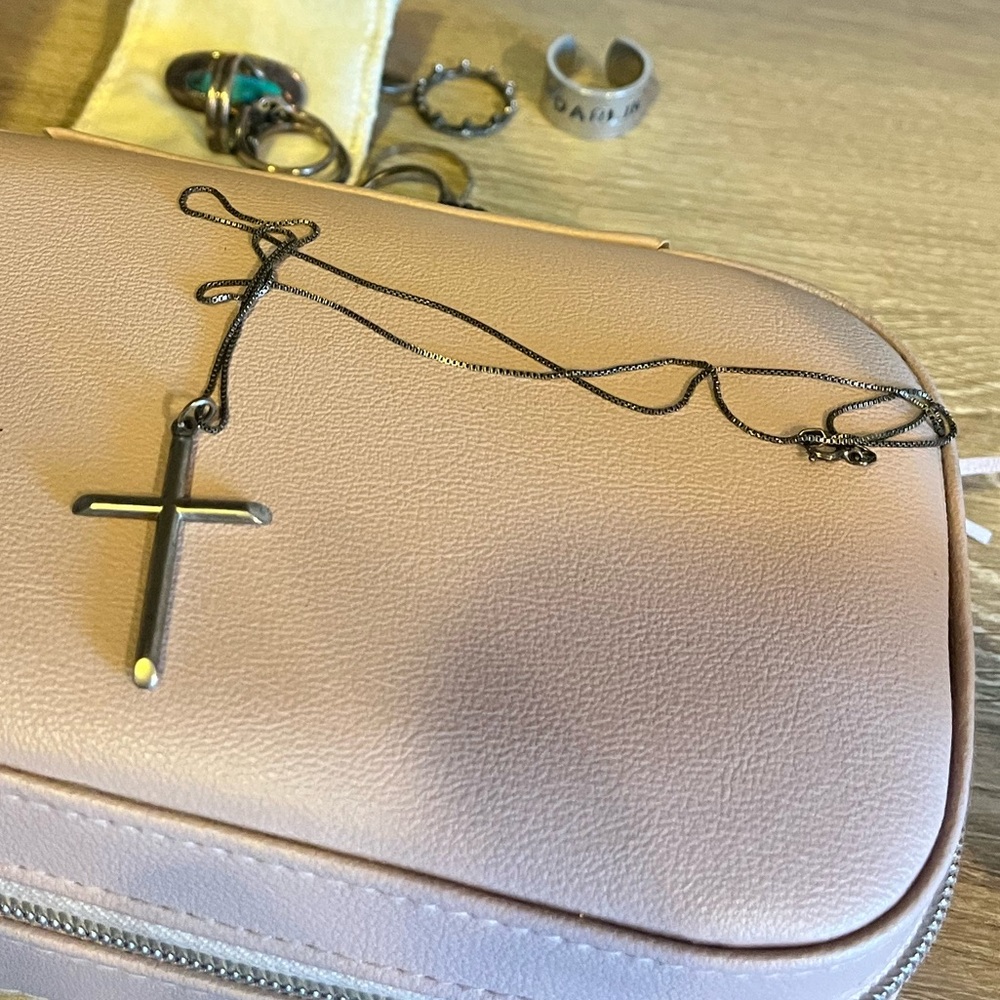 Sterling silver cross necklace